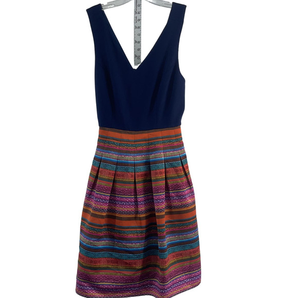CeCe Cynthia Steffe Blue Midi Tank Shift Dress Size 4 Preowned - Picture 1 of 6